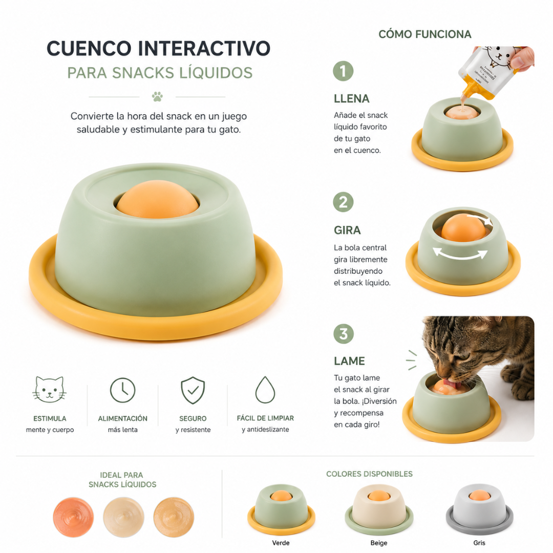 Lamicats™ Comedero Antiestrés para Gatos